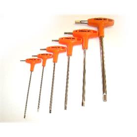 Set of 6 Beta Tools Allen Key T Bar 2.5 - 8mm