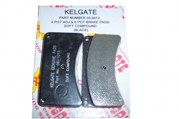 Kelgate 4 Pot Adj & 6 Pot Brake Pads 08412