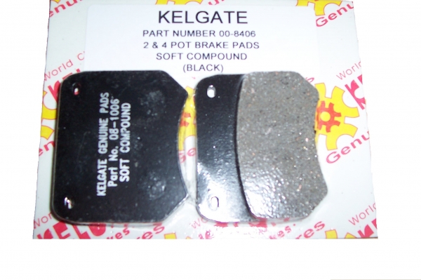 Kelgate 2 & 4 Pot Front Brake Pads 00-8406