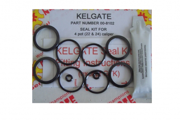 Kelgate Seal Kit KA4 or 4 Pot Front Caliper 00-8102