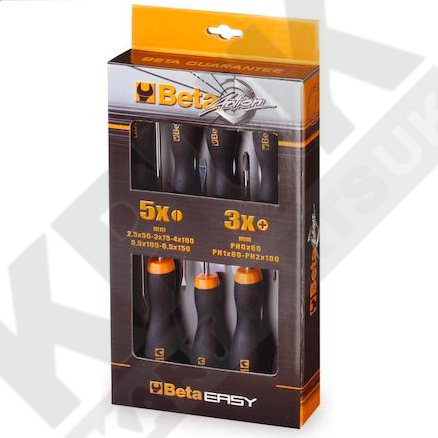 Beta Easy 8 Piece Screwdriver Set 1203E / D8P