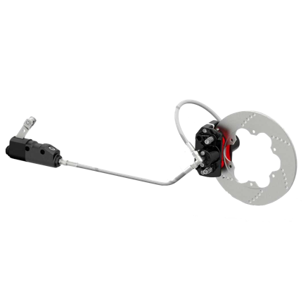Hydraulic Two Pot Brake System Complete Black
