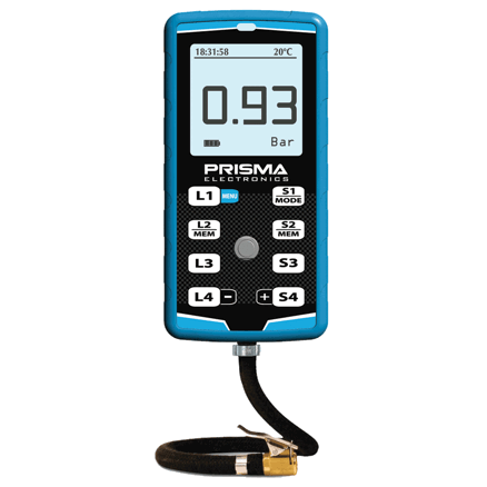 Prisma Digital Tyre Pressure Gauge Inc 4 Driver Stop Watch