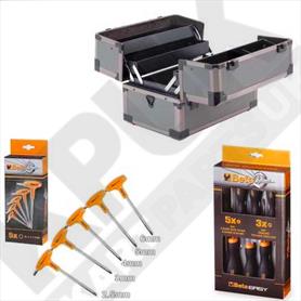 Cantilever Tool Box 5 Piece Beta T Bars and 8 Piece Beta Screwdriver Set