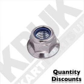 M8 Flanged Locking Wheel Nuts (Pack of 6)