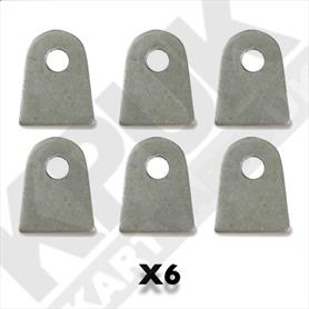 Floor Tray Mounting Tab - Small Pack of Six