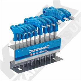 Silverline 10 Piece Hex T Bar Set