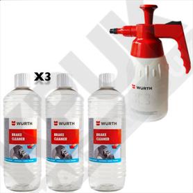 Wurth Brake Pump & 3 Litres of Brake Cleaner
